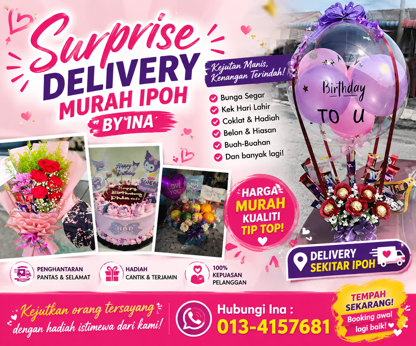Surprise delivery murah ipoh by ina - top sidebar