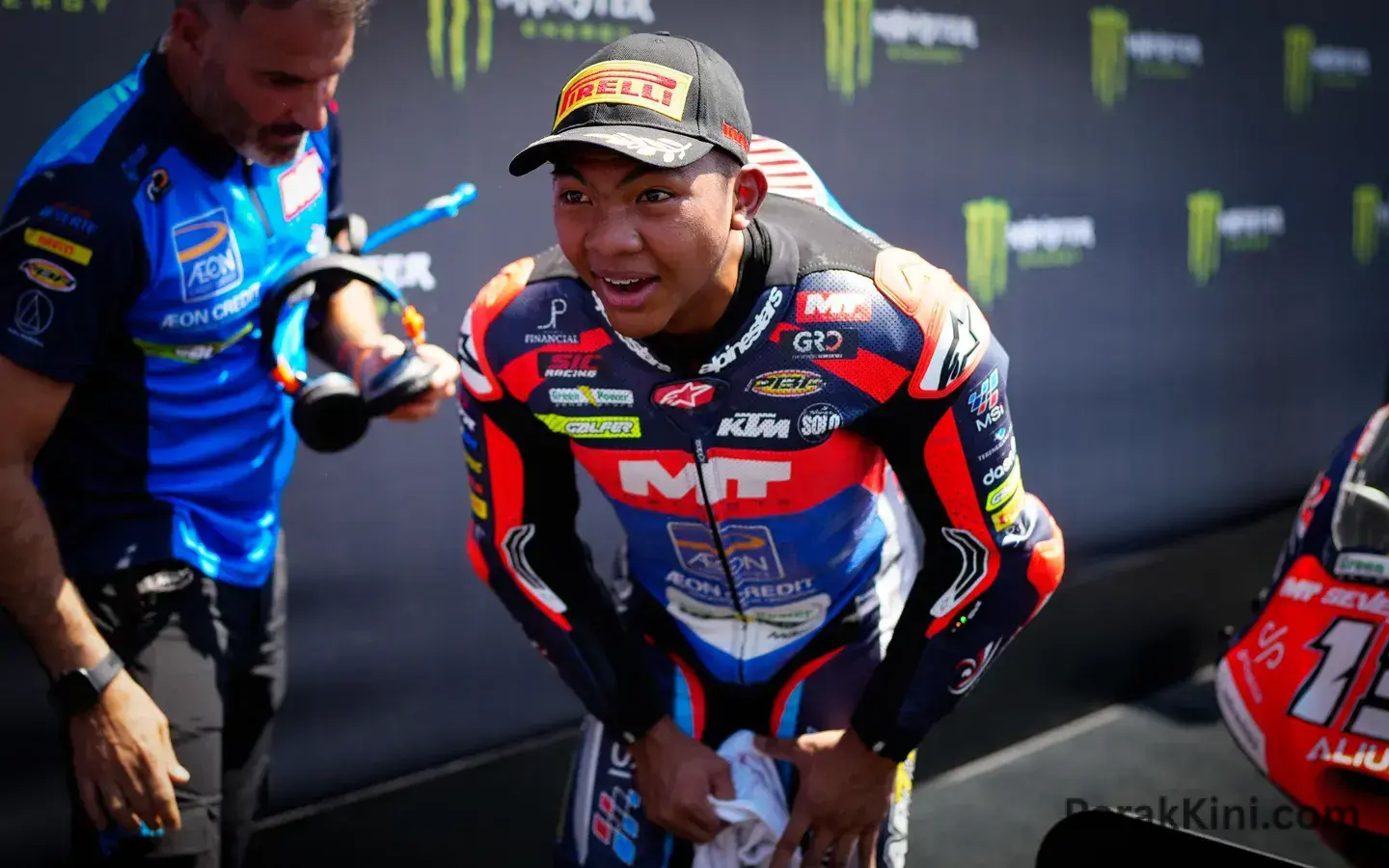 Hakim Danish bersama jentera Moto3 di GP Czech 2026