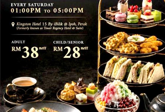 PROMOSI HI-TEA ISTIMEWA SETIAP SABTU DI KINGSTON 15@IPOH