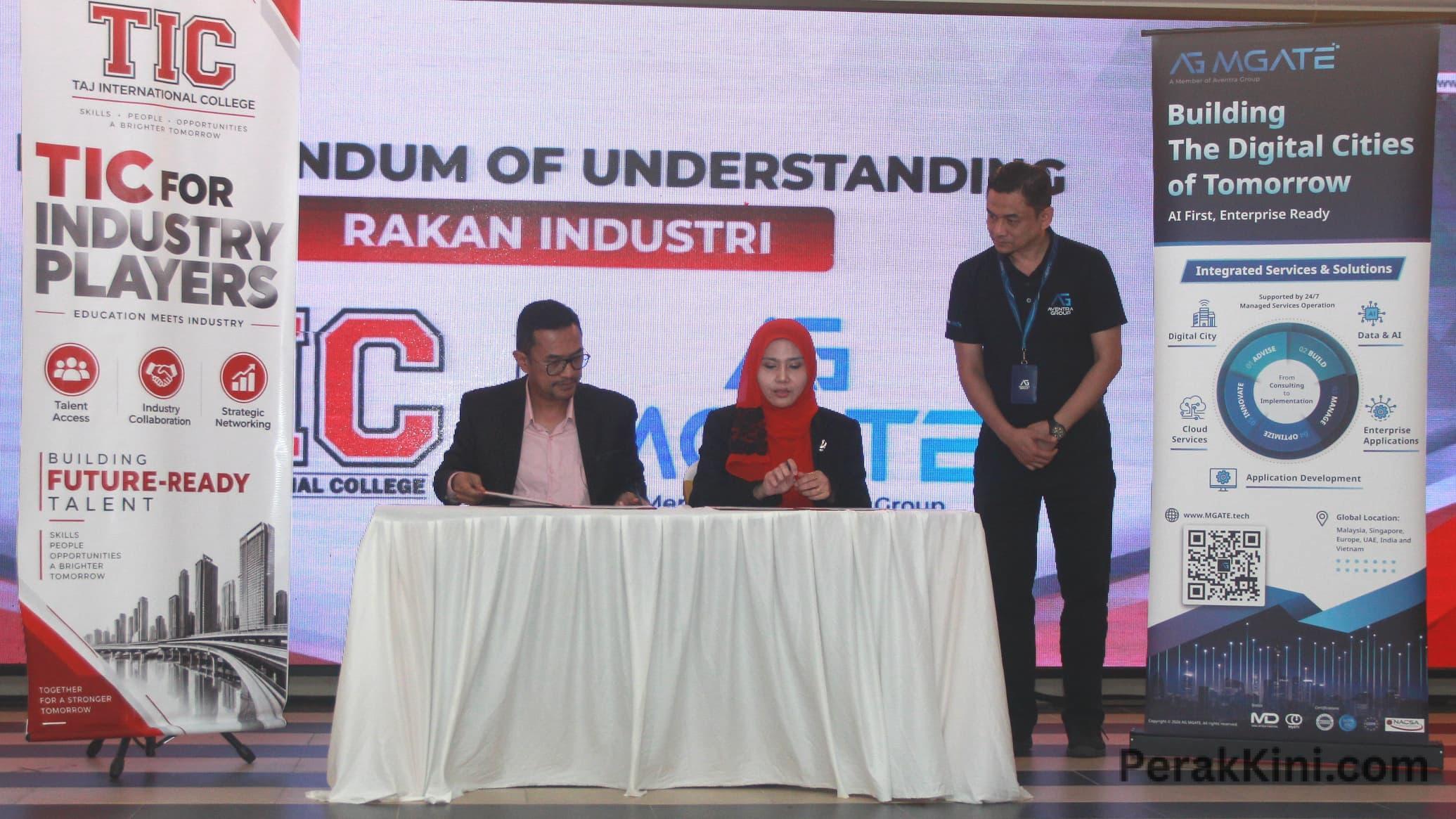 TIC - AG MGATE JALIN KERJASAMA STRATEGIK TANGANI ISU GRADUAN KURANG PEKERJAAN SETIMPAL