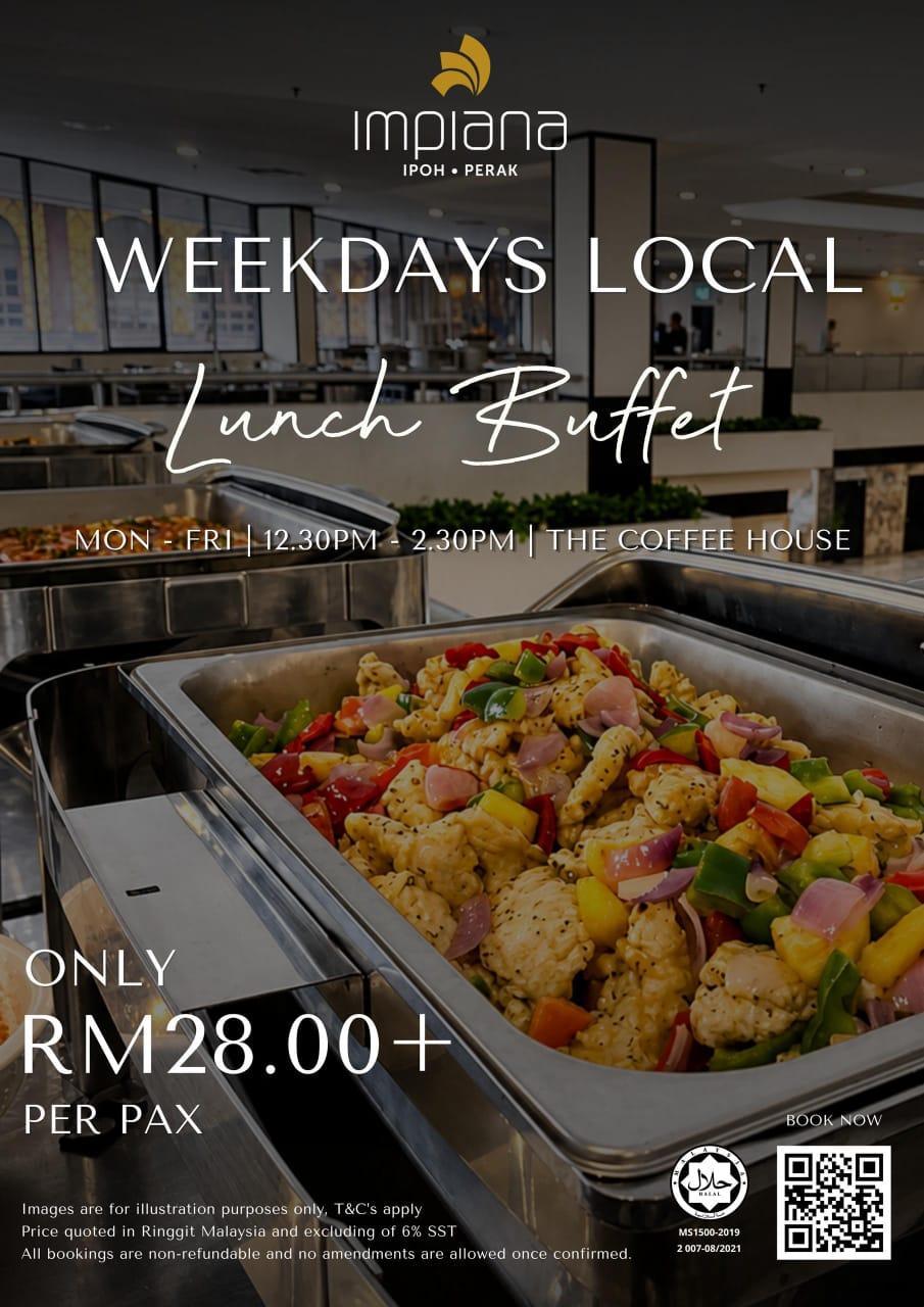 Lunch Buffet Murah di Ipoh? Impiana Hotel Tawar Hanya RM28+