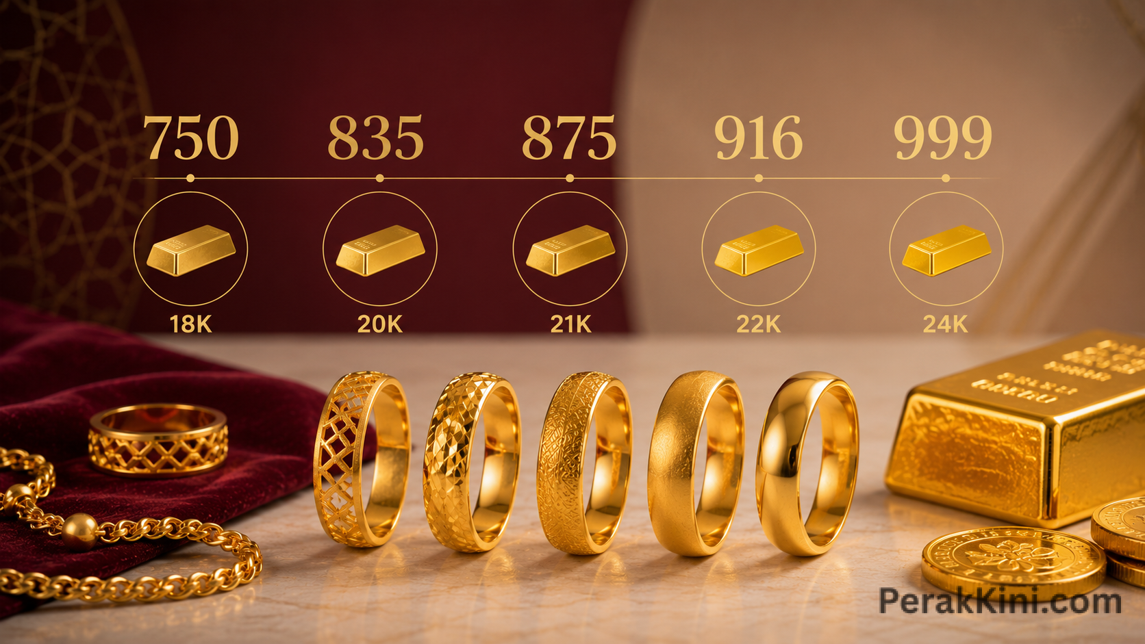 Emas 750, 835, 875, 916 dan 999: Apa Maksudnya