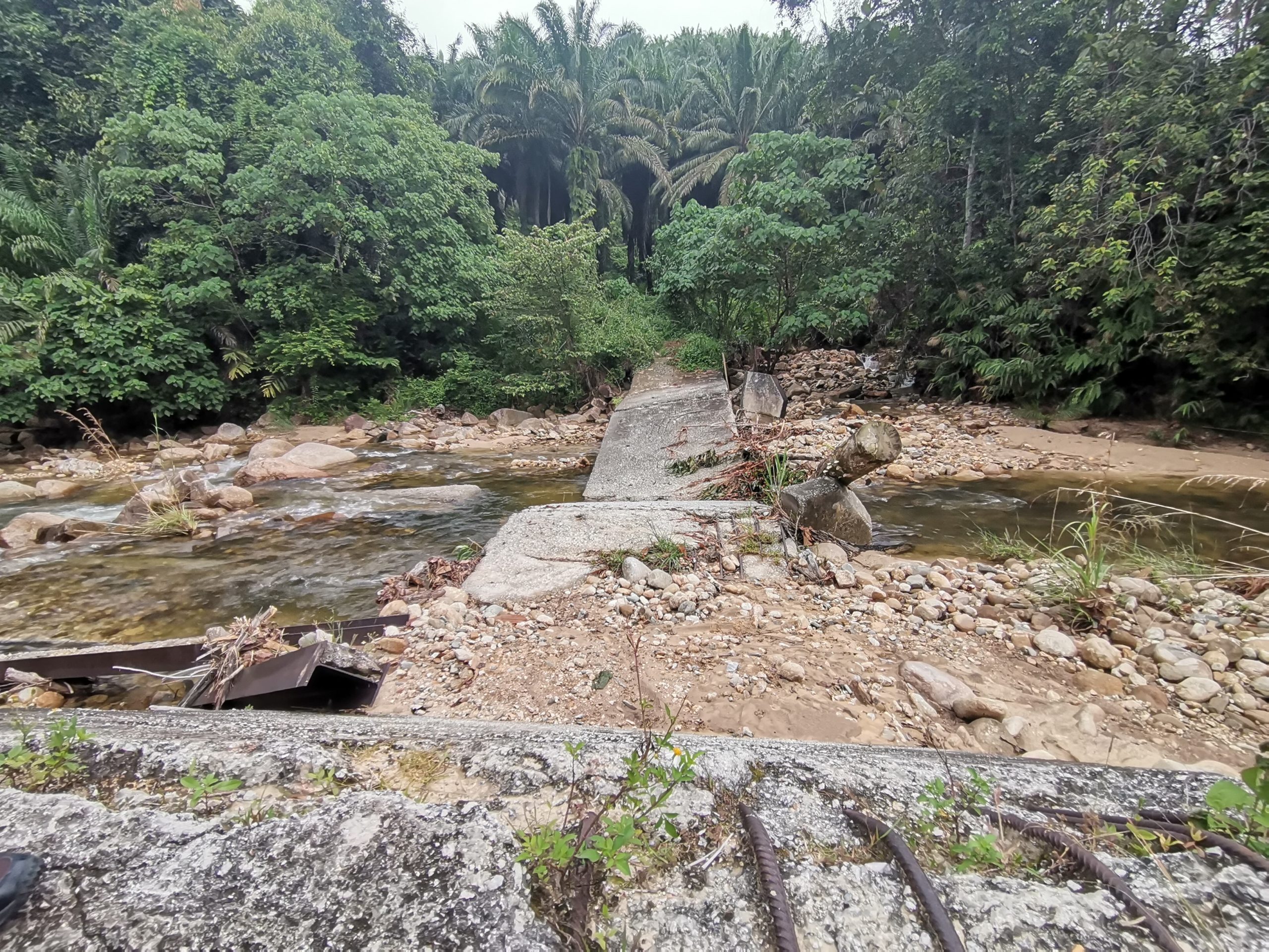 Penduduk Kampung Orang Asli Makmur mohon jambatan baharu