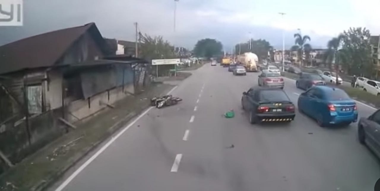 Video tular kemalangan di Jalan Kuala Kangsar, polis saman pemandu kereta