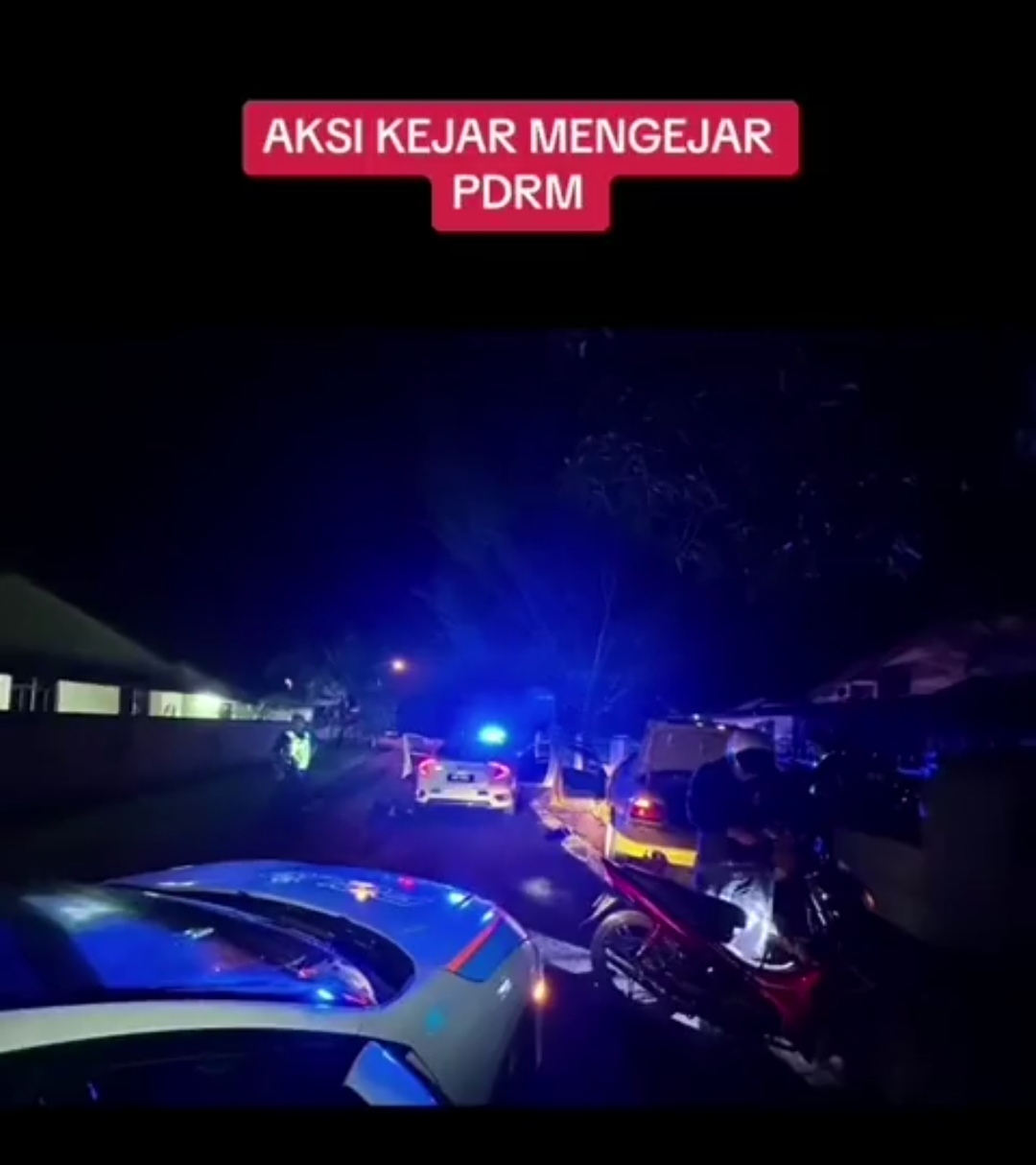 Aksi kejar mengejar, polis tahan 3 suspek kes pecah tadika di Sungai Siput